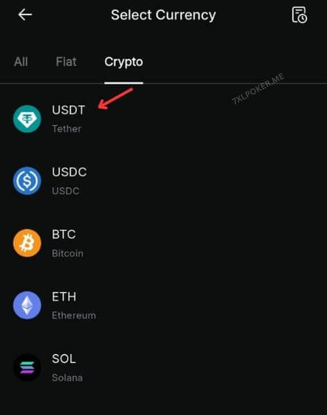 Select Currency